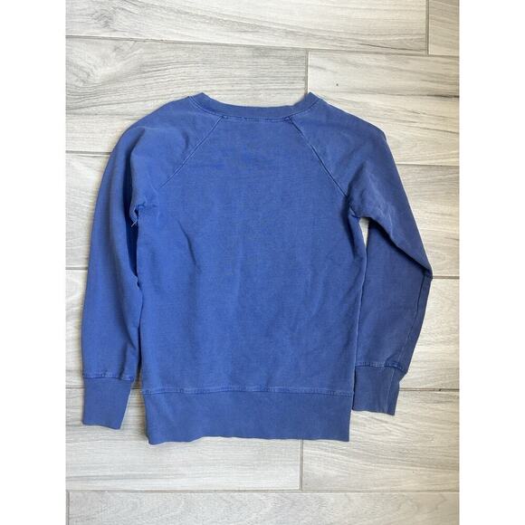 J Crew BEACH BUM Summer 2018 USA Made Raglan Blue Sweatshirt XXS NWT - Picture 3 of 4